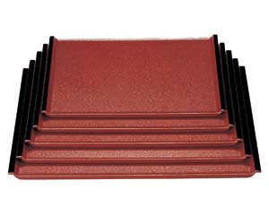 【まとめ買い10個セット品】 エ711-338 [A]利久盆 うるみ石目渕黒NS 尺5寸[ノンスリップ加工]【キャンセル/返品不可】【厨房館】