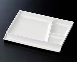 【まとめ買い10個セット品】 ヌ715-118 [TA]耐熱30cm箸置付プレート ホワイト【キャンセル/返品不可】【厨房館】