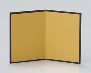 【まとめ買い10個セット品】 ワ745-108 金屏風(二折)【キャンセル/返品不可】【厨房館】