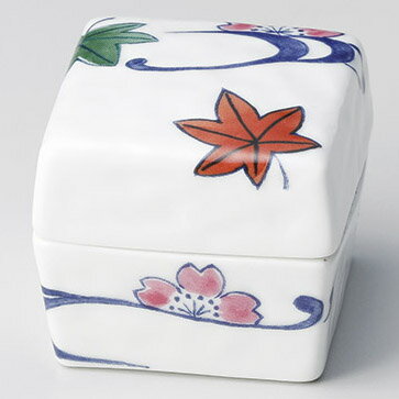 【まとめ買い10個セット品】和食器 ウ083-018 イングレ流水角蓋付珍味【厨房館】