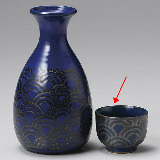 【まとめ買い10個セット品】和食器 テ285-108 青海波盃【厨房館】