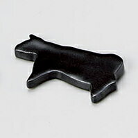 【まとめ買い10個セット品】和食器 ネ289-038 うし箸置き 黒【厨房館】