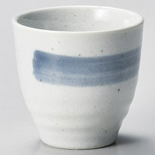 【まとめ買い10個セット品】和食器 ホ383-098 青刷毛清瀬長湯呑【厨房館】