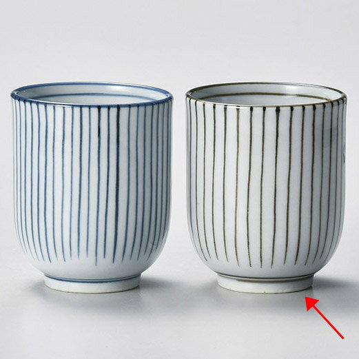 【まとめ買い10個セット品】和食器 ユ386-028 錆細十草 湯呑【厨房館】