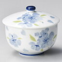 【まとめ買い10個セット品】和食器 ホ387-048 ブルー花散らし蓋付煎茶【厨房館】