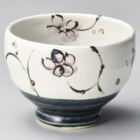 【まとめ買い10個セット品】和食器 オ387-298 粉引藍釉花唐草ゆとり碗【厨房館】