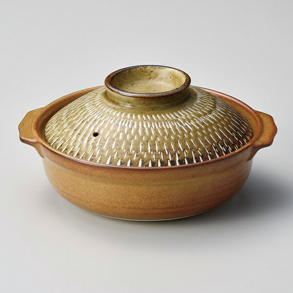和食器 ラ404-198 土鍋8号 とちり朽葉【厨房館】