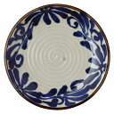 和食器 ラ424-038 琉球るり唐草・サビ唐草 9.0皿【厨房館】