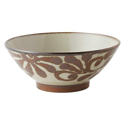 【まとめ買い10個セット品】和食器 ラ425-118 琉球るり唐草・サビ唐草 6.5そば丼【厨房館】