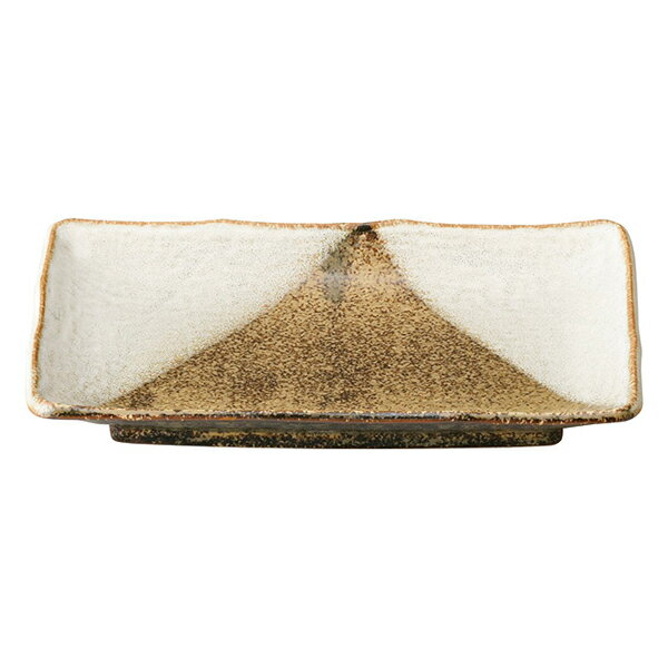 【まとめ買い10個セット品】和食器 ネ488-088 黄河三方掛け 焼物皿【厨房館】