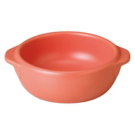【まとめ買い10個セット品】和食器 ミ601-618 超耐熱 赤釉丸グラタン(小)【厨房館】