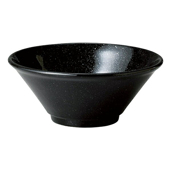 【まとめ買い10個セット品】和食器 カ655-168 アジアン(黒・赤) 黒新切立22cm丼【厨房館】
