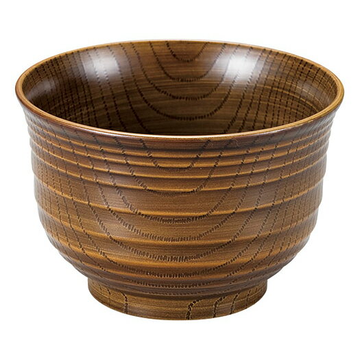 【まとめ買い10個セット品】和食器 エ690-308 [A]千段木目椀 総栃刷毛目【厨房館】