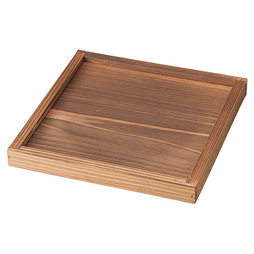 【まとめ買い10個セット品】和食器 ヌ733-368 [木]かまど用 19cm枠付焼杉敷板【厨房館】