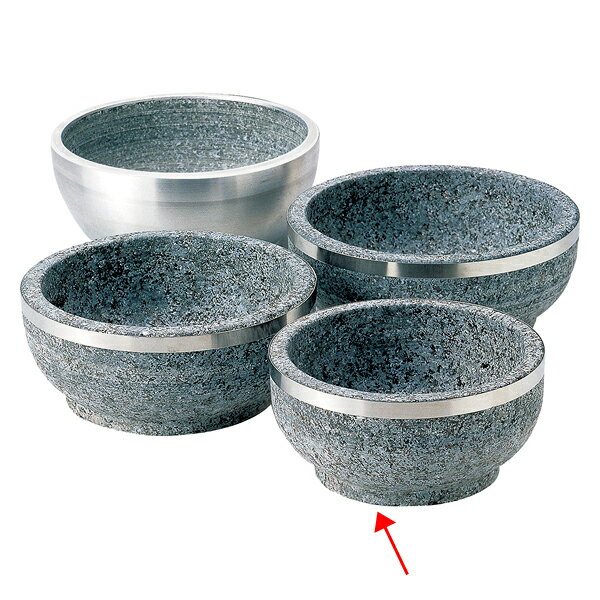 和食器 ヌ735-088 [石]石焼ビビンバ16cmステン巻【厨房館】