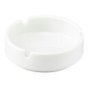 【まとめ買い10個セット品】和食器 ト748-268 白3インチ 三ッ切灰皿【厨房館】