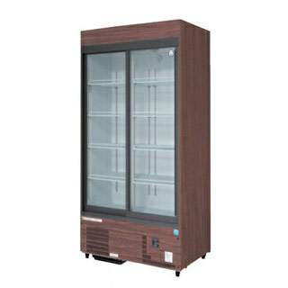 フクシマガリレイ 福島工業 ノンフロン冷媒採用スライド扉リーチインショーケース 幅900mm 奥行650mmタイプ MSS-090GHMSRX【冷水ショーケース 冷蔵ケース 業務用 ショーケース ドリンク】【メーカー直送/後払い決済不可】【厨房館】