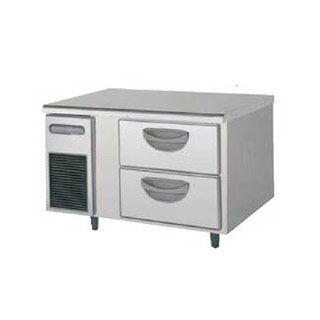 フクシマガリレイ ヨコ型　ドロワーテーブル冷凍庫（2段） 幅900×奥行600×高さ550 LBC-092FM2 【メーカー直送/後払い決済不可】【コールドテーブル 冷凍庫 横型 横型冷凍庫 業務用冷凍庫 冷凍室 大型 】【厨房館】