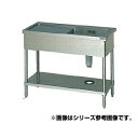 マルゼン 一槽水切シンク BG無 W900×D600×H800〔BSM1X-096LN〕 【メーカー直送/後払い決済不可】【人気 1槽 シンク 簡易 流し 一層...