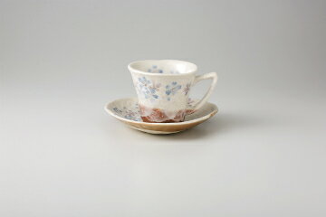 和食器 彩三角(青) コーヒーC/S 37Y430-22 まごころ第37集 【キャンセル/返品不可】【厨房館】