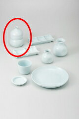 和食器 青白磁 三段徳利むし 37H325-12 まごころ第37集 【キャンセル/返品不可】【厨房館】