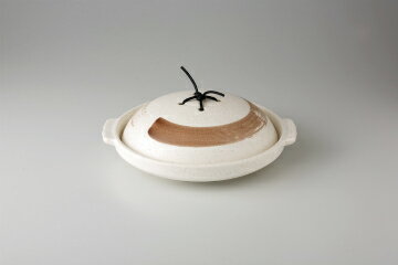 和食器 一本刷毛 耳付6.5陶板 37K440-18 まごころ第37集 【キャンセル/返品不可】【厨房館】