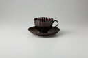 和食器 漆ブラウン コーヒーC/S 37K429-13 まごころ第37集 【キャンセル/返品不可】【厨房館】