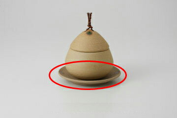 【まとめ買い10個セット品】和食器 焼締クリ型 受皿(小) 37Q289-20 まごころ第37集 【キャンセル/返品不可】【厨房館】