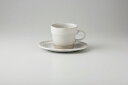 和食器 白釉一珍 コーヒーC/S 37Q430-05 まごころ第37集 【キャンセル/返品不可】【厨房館】