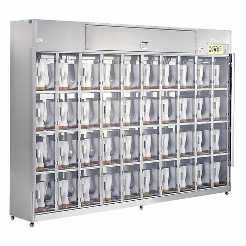 長靴用 乾燥式オゾン殺菌庫 OS-43型(4段×3列) 【厨房館】