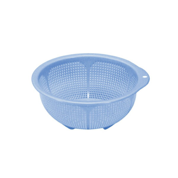 アシスト　フラワーざる　33型　ブルー 02867-1【厨房館】