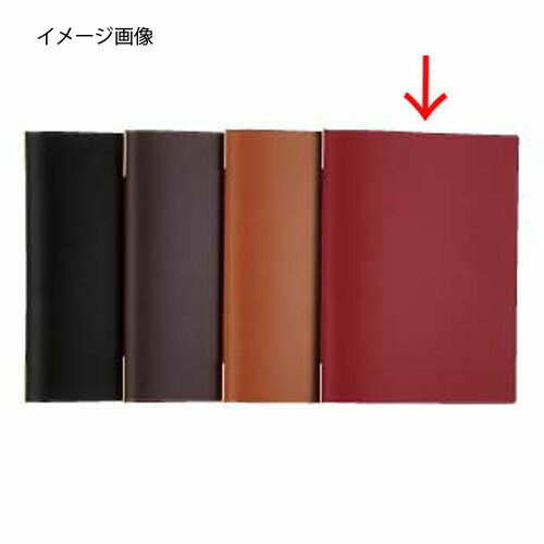 【まとめ買い10個セット品】 メニューブック　KM-201・P　赤 シンビ【厨房館】