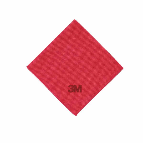3M　飲食店用高耐久ふきん　No.2012　赤 36×36cm【厨房館】