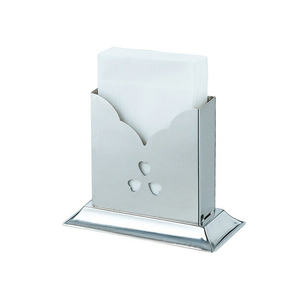 18-8　ナフキン立　角 97005【ステンレス ナフキン立て ナフキン入れ ナフキン差し】【厨房館】