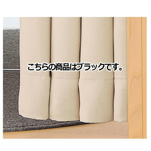 フィッティングルーム用カーテン レール用カーテン レール用カーテン H170cm ブラック 61-139-4-2 【店舗什器 フィッティングルーム フィッティング用オプション フィッティングルーム用カーテン レール用カーテン】【厨房館】