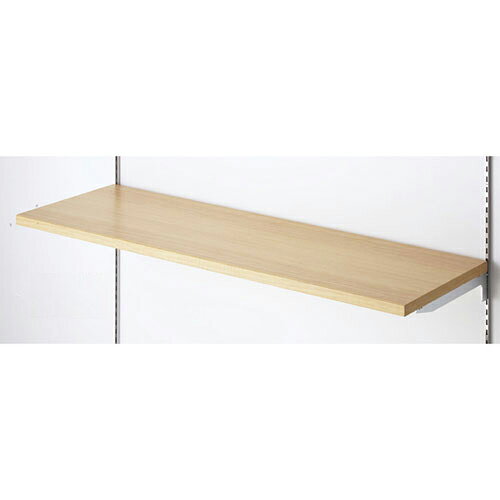 商品の仕様●サイズ：W119.8×D40cm●棚厚：26mm●素材・加工：棚：木製 強化含浸紙貼り ブラケット：スチール製 クロームメッキ●耐荷重：スリット芯々88.8cm時：30kg スリット芯々118.8cm時：15kg●スリット芯々88.8/118.8cm兼用※商品画像はイメージです。複数掲載写真も、商品は単品販売です。予めご了承下さい。※商品の外観写真は、製造時期により、実物とは細部が異なる場合がございます。予めご了承下さい。※色違い、寸法違いなども商品画像には含まれている事がございますが、全て別売です。ご購入の際は、必ず商品名及び商品の仕様内容をご確認下さい。※原則弊社では、お客様都合（※色違い、寸法違い、イメージ違い等）での返品交換はお断りしております。ご注文の際は、予めご了承下さい。→単品での販売はこちら