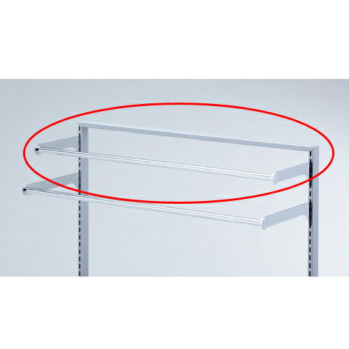 スリット芯々88.8cm用ミニ丸バーセット W90cm D30cm 61-41-8-2 【システム什器 システムオプション ス..