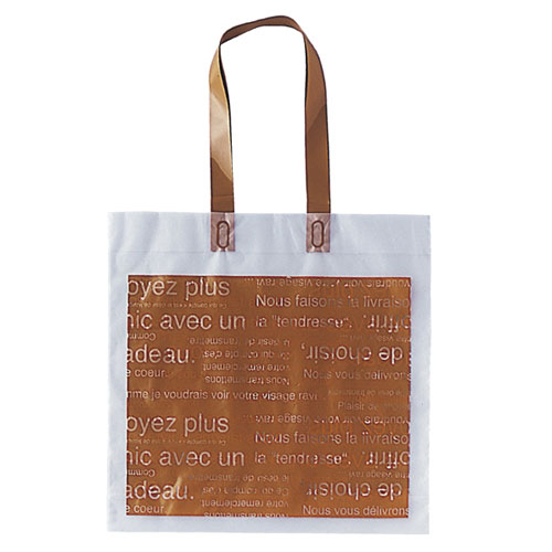 【まとめ買い10個セット品】カフェオレ フロストバッグ 40×40cm 30枚 61-264-13-3 【 ラッピング用品 ラッピングシリーズ カフェオレ ハン...