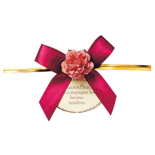 フルリール ワイヤータイ ワインレッド 10個 61-273-4-3 【ラッピング用品 リボン・タイ ギフトタイ・ゴム リボン フルリール ワイヤータイギフト/...