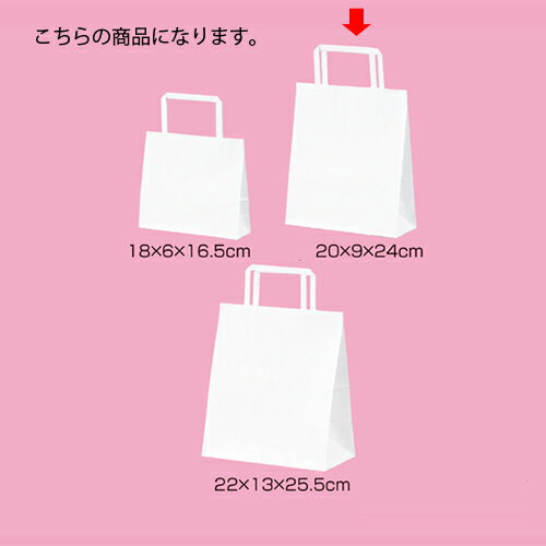 【まとめ買い10個セット品】平ひも ローコストタイプ 白無地 20×9×24 50枚 61-800-87-3 【店舗什器 小物 ディスプレー ギフト ラッピング 包装紙 袋 消耗品 店舗備品】【厨房館】