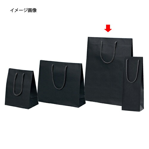 【まとめ買い10個セット品】カラー手提げ紙袋 黒 33×10×45 100枚入【 ラッピング用品 紙袋 手提げ紙袋（無地） カラー手提げ紙袋 】【店舗什器 小物 ディスプレー ギフト ラッピング 包装紙 袋 消耗品 店舗備品】【厨房館】