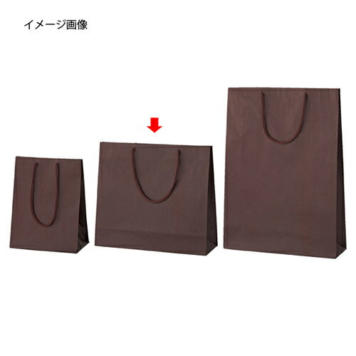【まとめ買い10個セット品】カラー手提げ紙袋 ブラウン 33×10×29 10枚 61-313-6-2 【店舗什器 小物 ディスプレー ギフト ラッピング 包装紙 袋 消耗品 店舗備品】【厨房館】
