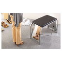 シューズ用スツール ミラー W76cm 61-139-7-1 【店舗什器 フィッティングルーム フィッティング用オプション シューズ用スツール ミラー】【フィッ...