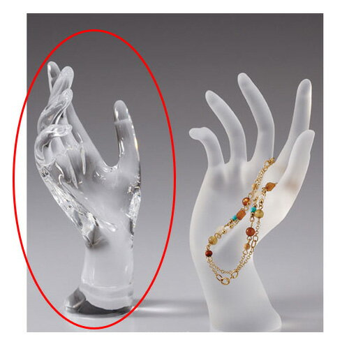 【まとめ買い10個セット品】アクリルハンド クリア 61-158-3-1 【店舗什器 小物 ディスプレー パネル ディスプレー 棚 店舗備品】【厨房館】