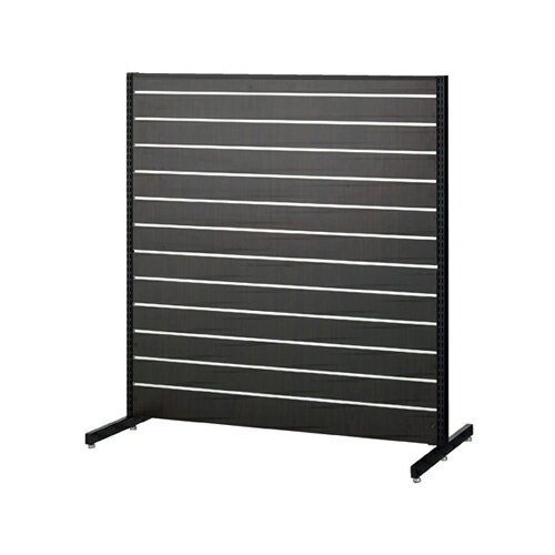 リスタプラス 中央両面タイプ ダークブラウン W120cm 本体 61-554-35-3 【メーカー直送/代金引換決済不可】【店舗什器 パネル ディスプレー 棚 店舗備品】【厨房館】