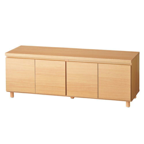 木製収納ボックス ロータイプ 丸棒脚タイプ W120cm用 エクリュ 61-651-75-1 【店舗什器 パネル ディスプレー 棚 店舗備品】【厨房館】