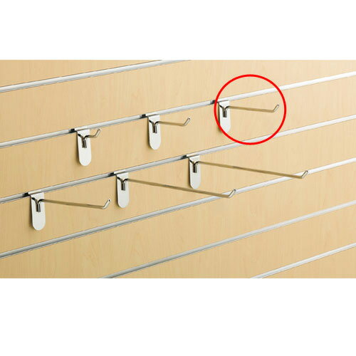 【まとめ買い10個セット品】リスタ用フックハンガー(φ6mm) L15cm 10本 61-73-14-3 【店舗什器 パネル ディスプレー 棚 ハンガー店舗備品】【厨房館】