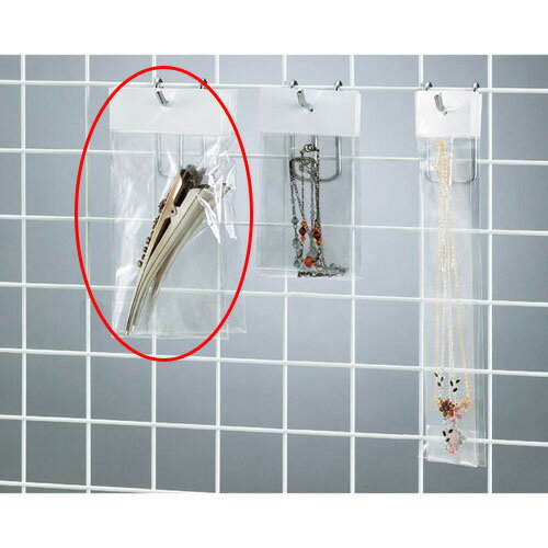 【まとめ買い10個セット品】透明袋 ヘッダー付き 7×10 100枚 61-291-8-11 【店舗什器 小物 ディスプレー ギフト ラッピング 包装紙 袋 消耗品 店舗備品】【厨房館】