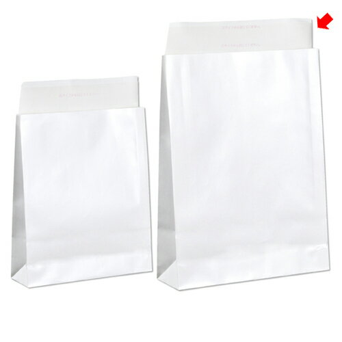 【まとめ買い10個セット品】宅配袋 ホワイト ラミネートあり 大 100枚 61-320-7-4 【店舗什器 小物 ディスプレー ギフト ラッピング 包装紙 袋...