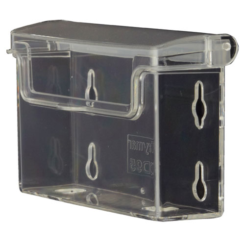 【まとめ買い10個セット品】 壁掛け専用パンフレット差し 名刺ヨコ フタ付き 61-780-89-10 【店舗 ギフト ラッピング 包装 店舗備品】【厨房館】